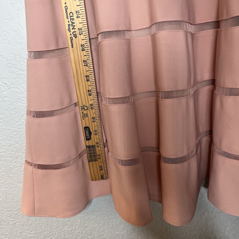 JS Collections Pink Sleeveless Fit & Flare Dress Womens 12 Elegant Quiet Luxury - Picture 11 of 11